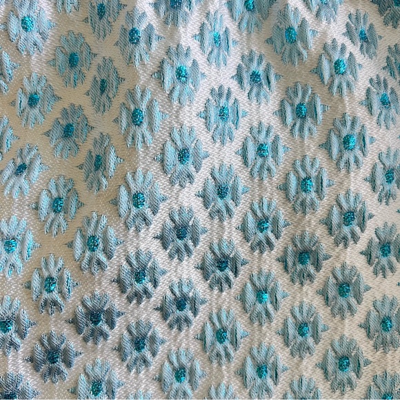 Hill House Ellie Nap Dress Snowflake Blue White Brocade Smocked Tiered Midi Sz S - Picture 4 of 13